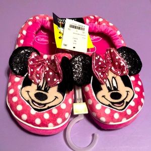 NWT Girls Minnie Mouse Slippers Sz 11/12